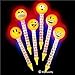4E's Novelty Emoji Pens for Kids – 6 Different Designs, Light-Up Non-Smudge Writing Pens, Great As Gifts, Party Favors & Classroom Reward