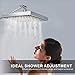 Srmsvyd Shower Arm 11-inches Adjustable Shower head Extension Arm Easy to Adjust Height and Angle
