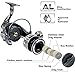 Sougayilang Fishing Reel Double Bearing Light Smooth Casting 5.2:1 Collapsible Handle Spinning Reels (DE5000)