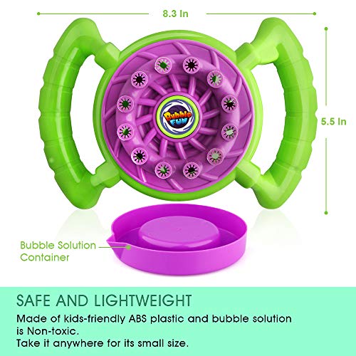 image for Growsland Bubble Machine for Kids Toddlers Boys Girls Handheld Bubble 