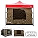 Camping Tent attaches to any 10'x10' Pop Up Canopy Tent w/4 Walls, Solid Ceiling, PVC Floor, 2 Doors,& 4 Windows