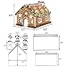 OSOF 10PCS Stainless Steel Christmas House Cookie Cutter Kit, 3D Chocolate House Cookie Cutter Set, Gingerbread House Haunted House Cutters