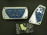 MAXSPEED UNIVERSAL PEDAL COVER 06-557ABL BLUE/CARBON LOOK AUTOMATIC 2PCS/SET