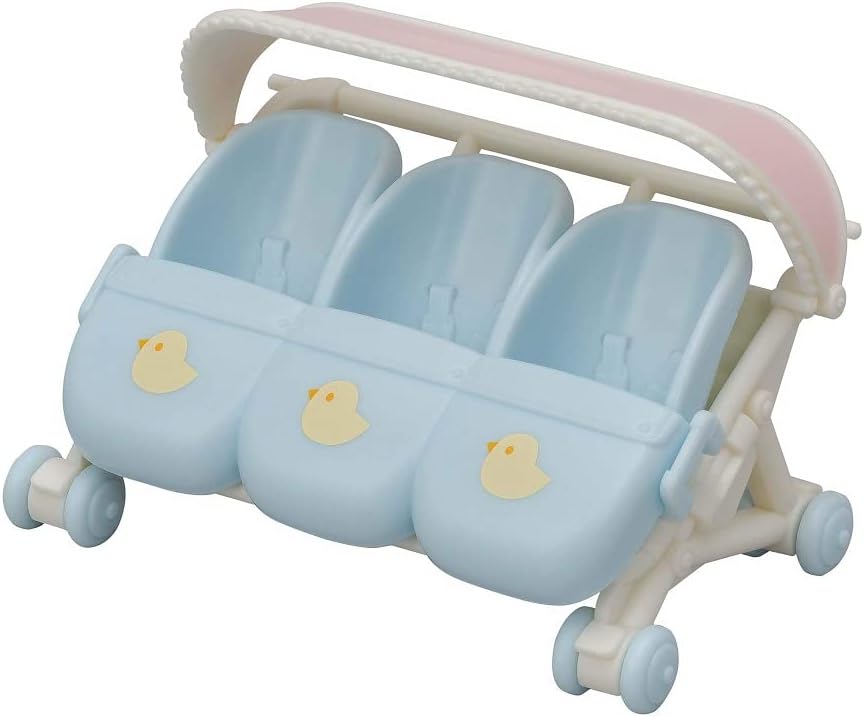 Sylvanian Families Triplets Stroller Blue L5533 Dollhouse Playset