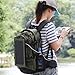SolarGoPack Solar Powered Backpack / 7 Watt Solar Panel and 10K mAh Charging Battery Daypack/Phone and Electronic Device Power Charger Back Pack/Army Green