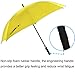 Rainlax Windproof Golf Umbrella 62 inch Automatic Open Large Sun Umbrellas (Yellow)