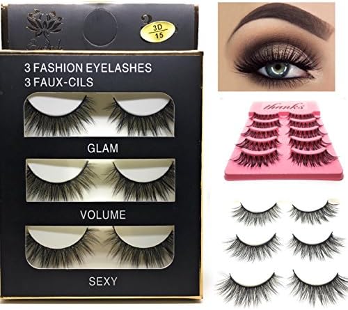 False Eyelashes Faux Mink Cruelty Free Fashion handmade synthetic eyelash multipack eyelash extension