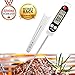 Meat Thermometer, Digital Food Cooking Thermometer Instant Read Thermometer Barbecue Thermometer Candy Thermometer for Kitchen BBQ Grill Smoker Meat Candy Milk