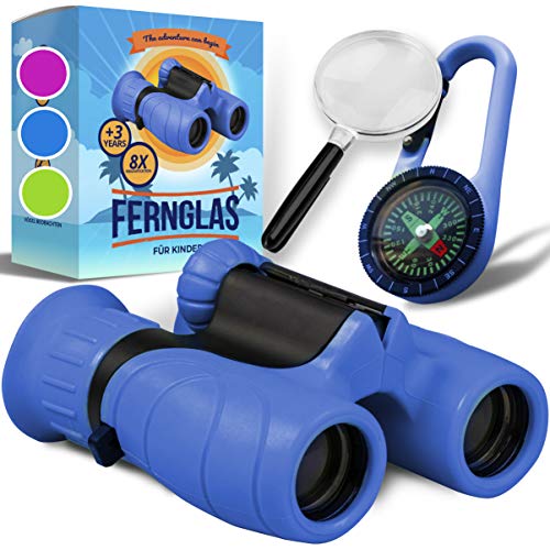 Fernglas für Kinder - Optimales Geschenk zu Ostern für kleine Jungen und Mädchen - Starke Vergrößerung 8X21…