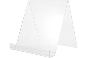 Ciieeo Acrylic Book Stand A4 Display Easel 8.5 X 11 Inch 3mm Thick Slant Back Paper Holder for Office Home