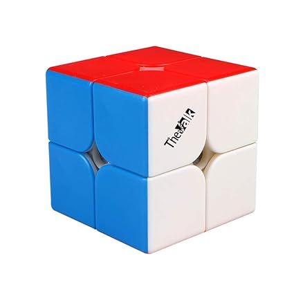 Alician Qiyi Valk2M Speed Magic Cube 2X2X2 Magnetic Puzzle Professional Match Cube Magnetic (Colorful)