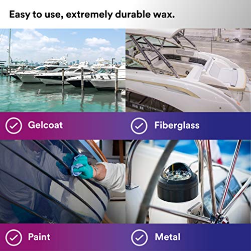 3M PerfectIt Boat Wax, 36112, 1 Pint, Contains Carnauba Wax, Protects