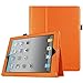 Fintie (Orange) Folio Leather Case Cover for iPad 4th Generation With Retina Display, the New iPad 3 & iPad 2 -9 color options