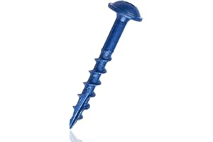 LUPANTER #8×1-1/4 Inch Pocket Hole Screws,300 Pcs,Wood Screws for Wood Working with Blue Coated,Square Drive Head…