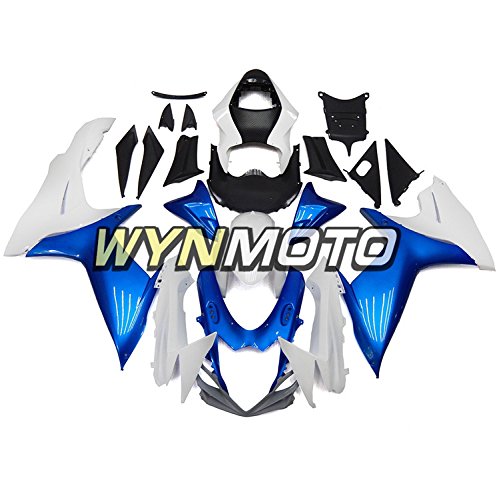 WYNMOTO Motorcycle Body Kit For Suzuki GSXR 600-750 2011 2012 2013 2014 2015 K14 11 12 13 14 15 Sportbike Pearl Blue White ABS Plastic Injection Fairings