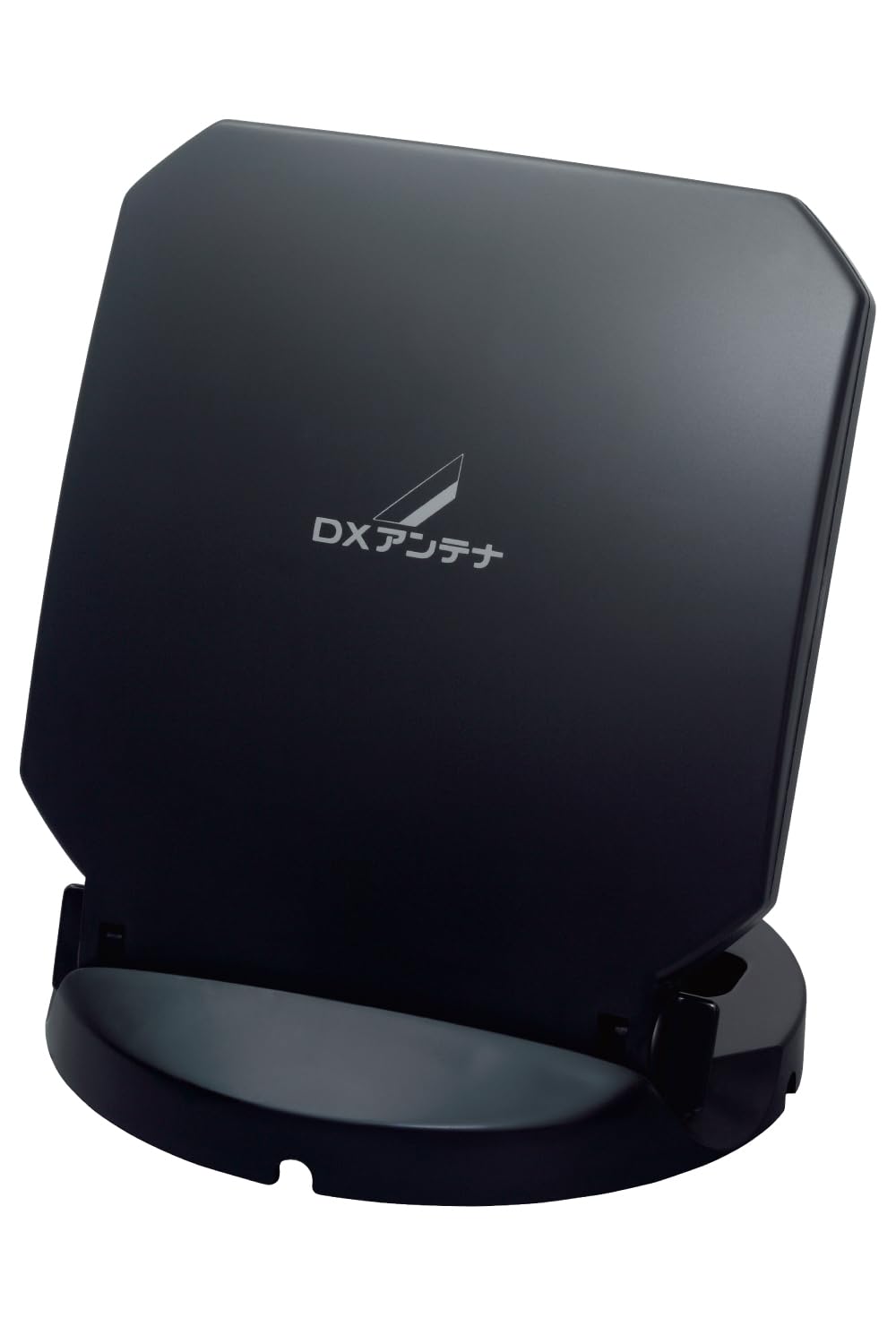 DXアンテナ 室内アンテナ テレビアンテナ 地上デジタル放送用 オールチャンネル(13ch.～52ch.)対応 0～90度までの角度調整可 軽量 小型 ブラック EC-RA10B の商品画像