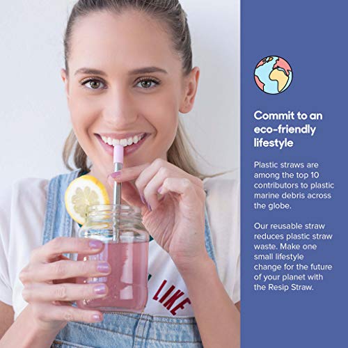 image for FLYBY Portable Reusable Drinking Straws | Collapsible & Foldable Teles