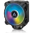 ARCTIC Freezer i35 A-RGB - Single Tower CPU Cooler with A-RGB, Intel Specific, Pressure Optimized 120 mm P-Fan, 200–1700 RPM, 4 Heat Pipes, incl. MX-5 Thermal Paste - Black