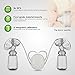 Electric Double Breast Pumps, Breast Pump Safe Milk Storage Bottle Dual Control Milk Suction and Breast Massager Breast Care with USB and Lid for Baby Breastfeeding by MYSWEETY