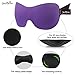 PrettyCare 3D Sleep Mask (Popular Ultra Violet Color with 2 Pack) Eye Mask for Sleeping - Contoured Night Blindfold for Airplane with EarPlugs & Yoga Silk Eye Bags for Travel, Best for Men Women