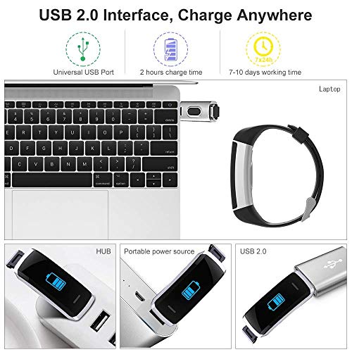 YOUNGDO GPS Fitness Tracker HR, 24 Sports Modes Color Screen Activity Tracker with Heart Rate Monitor, Built-in GPS, Waterproof Smart Wristband, Step Counter, Sleep Monitor, Pedometer for Women Men