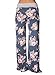 LOSRLY Women Floral Print High Drawstring Waist Wide Leg Palazzo Pants Plus Size-Floral-1 XL