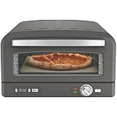 Cuisinart Indoor Pizza Oven – Bake 12” Pizzas in Minutes – Portable Countertop Pizza Oven – Matte Black Stainless Steel - CPZ