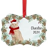 Cream British Shorthair Cat Christmas Ornament 2024
