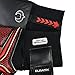 Renegade GK Vulcan Raze Goalie Gloves with Pro-Tek Finger Savers | 3.5+3mm Hyper Grip & 4mm Duratek | Black & Red Soccer Goalkeeper Gloves (Size 8, Youth-Adult, Flat Cut, Level 3)