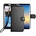 Galaxy Note 8 Case, ERAGLOW Luxury PU Leather Wallet Flip Protective Case Cover with Card Slots and Stand for Samsung Galaxy Note 8 (Black)