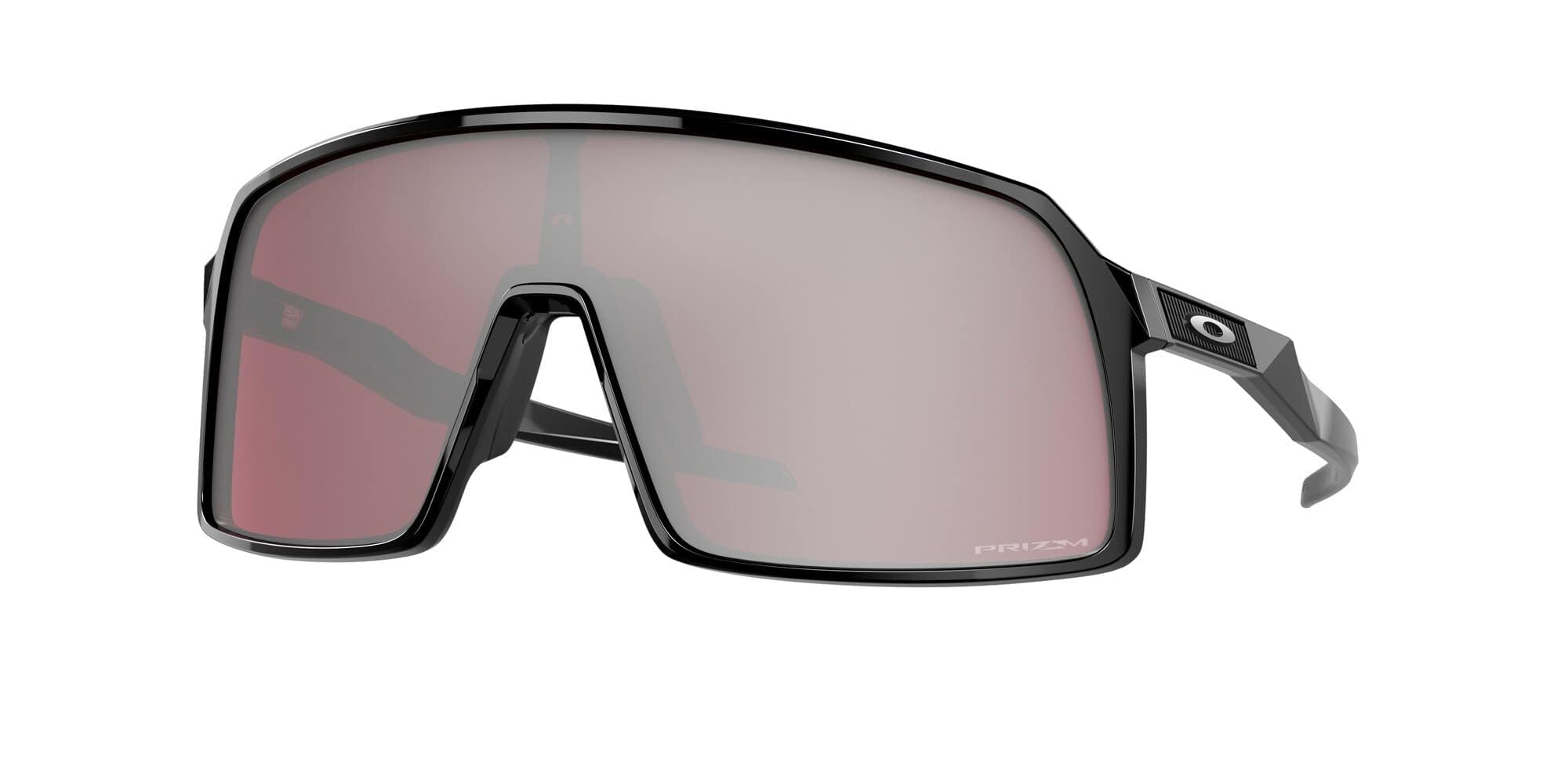Photo 1 of Oakley Men's Oo9406 Sutro Rectangular Sunglasses, Polished Black/Prizm Snow Black Iridium, 37 mm