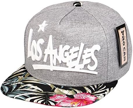 RufnTop Snapback Cap, Los Angeles Hawaii Hat Flat Baseball Adjustable Caps (one Size)