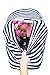 Kiddo Care Car Seat Cover I Canopy I stroller cover I Shopping Cart Cover I High Chair Cover I Multipurpose Canopy (Blue and White Stripes)