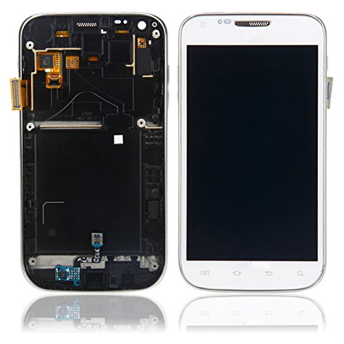 Great Value Digitizer Touch Screen + Display LCD Screen with Frame for Samsung S2 T989 White