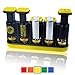 Finger Master Hand Strengthener ✠ Best Exerciser for Arthritis Therapy and Grip & Finger Strengthening Whether for Guitar Practice, Rock Climbing Training as well as Trigger Finger Training - Yellow