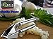 Stainless Steel Garlic Press and Peeler Set – Heavy Duty Garlic Masher, Crusher, Mincer, Presser & Silicone Peeler – Easy to Use Dishwasher Safe – Peel & Mince Fresh Garlic In Seconds - by Inspero