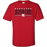 CornBorn Nebraska Huskers T-Shirt - Nebraska Cornhuskers Shirt - Stripe N Husker Shirt