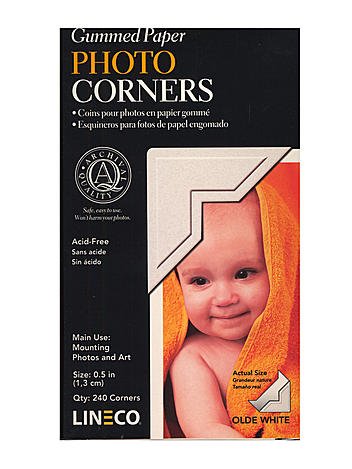 Lineco Infinity Archival Paper Photo Corners black