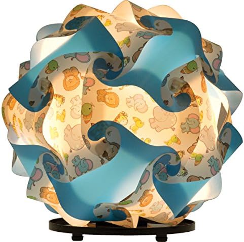 LuvaLamps POI90201 Animals Lamp with Stand, Blue