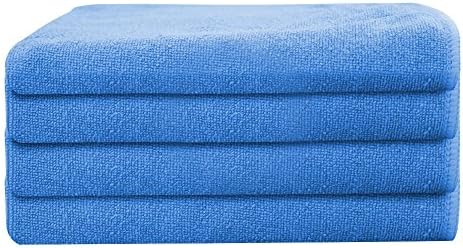 24 Pack Microfiber Cleaning towels 16" x 16" 300 GSM (Royal Blue)