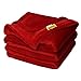 DOZZZ Oversize Flannel Throw Blanket with Cozy Plush Soft Cover for Sofa Chair and Bed Furniture Gift Red