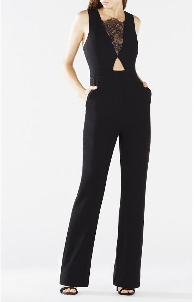 bcbg lace jumpsuit
