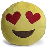 OxGord Emoji Movie Heart Eyes Pillow Plush 13