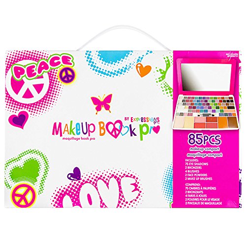 Expressions Girl Make-Up Book Pro Deluxe Cosmetics Set
