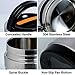 Vacuum Insulated Lunch Box Stainless Steel Food Jar 2 Tiers Food Container Food Carriers Thermal Lunch Container Food Storage Box 1.4L Holding Time 6hr 7x5’’(Random Black or Orange Color)
