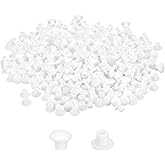 uxcell 800Pcs Screw Hole Plugs, 5mm(3/16") Dia Plastic Round Button Plugs Snap in Locking Hole Covers Flush Type Caps for Fur