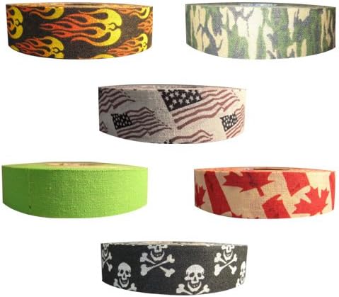 Renfrew Scapa Tapes Renfrew Bright or Patterned Cloth Hockey Tape - 1 Inch - Skull & Crossbones - 1 Inch