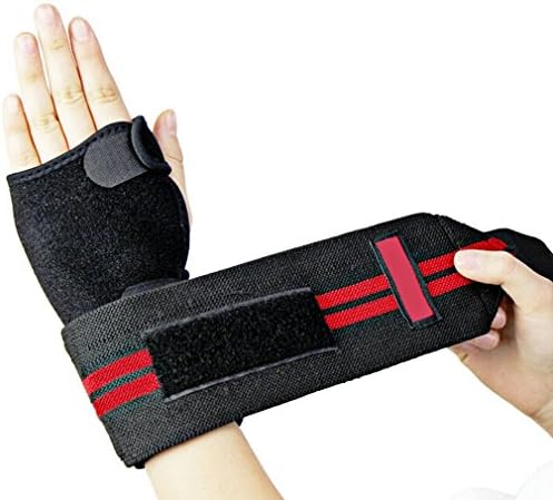 Adjustable Sports Wristbands, Ankala (1 Piece) Outdoor Sports Arthritis Wrist Support Bands Bandage Wrap Compression Brace (Medium, left)