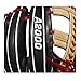 Wilson 2018 A2000 1785 Infield Baseball Right Hand Gloves, Black/Red, 11.75