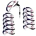 SunTrade 10pcs Golf White & Blue US Flag Neoprene Golf Club Head Cover,for Titleist, Callaway, Ping, Taylormade, Cobra, Nike, Etc.